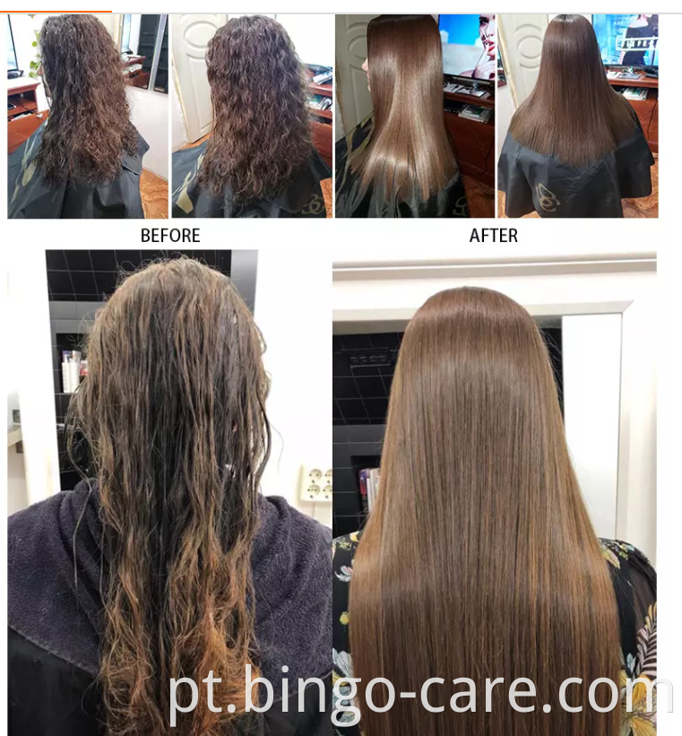 Creme de Tratamento de Cabelo de Queratina Brasileira com Colágeno